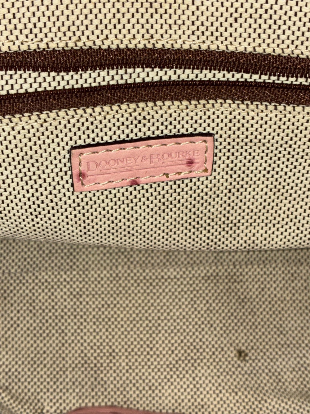 Dooney & Bourke Pink ostrich leather domed satchel purse - Picture 10 of 16